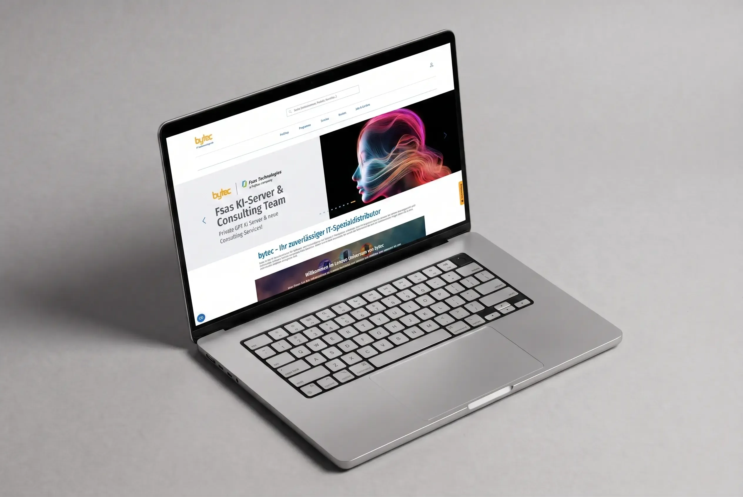 B2B content & commerce solution for bytec