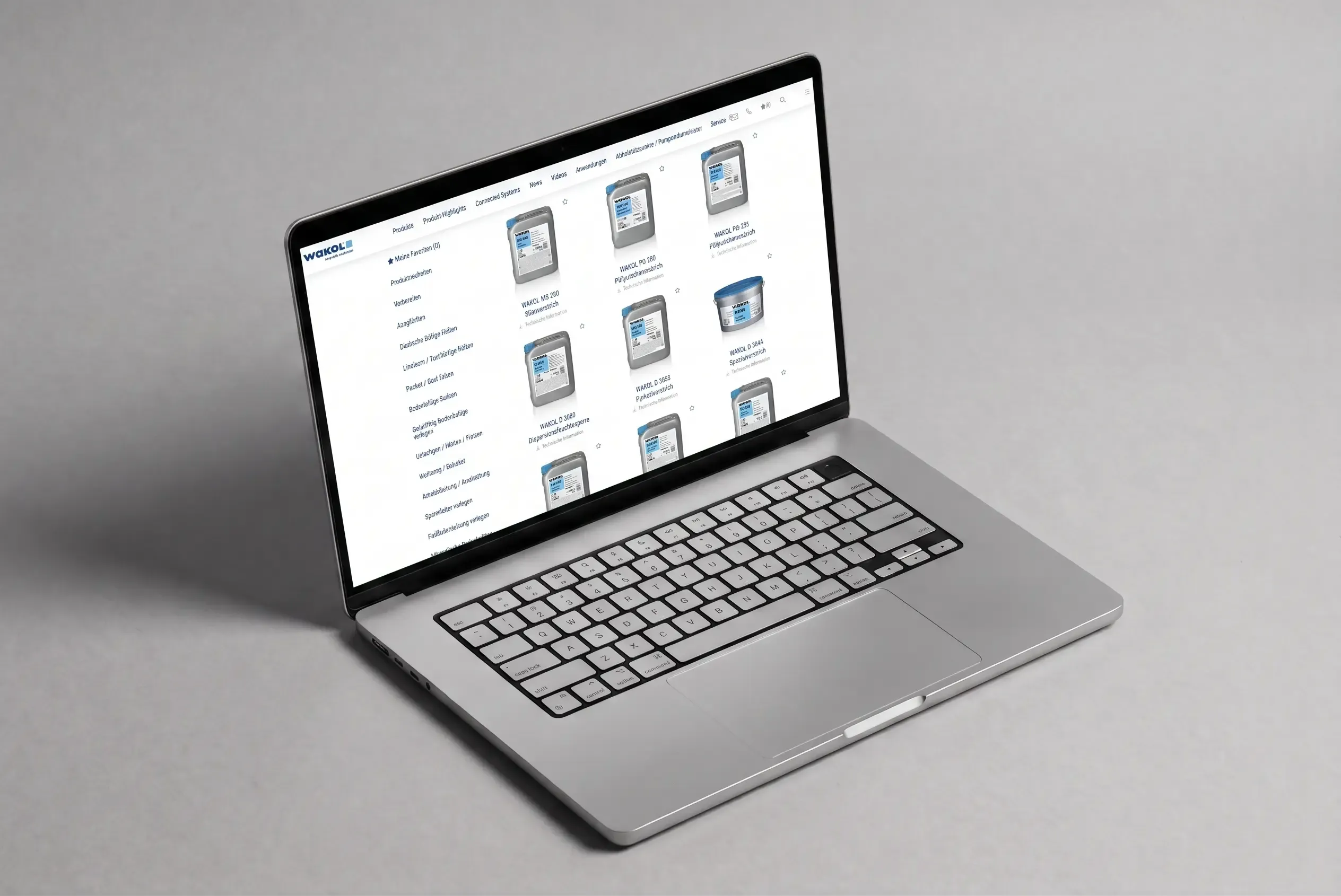 Product Experience Platform (PXP) with PIM and CMS for Wakol