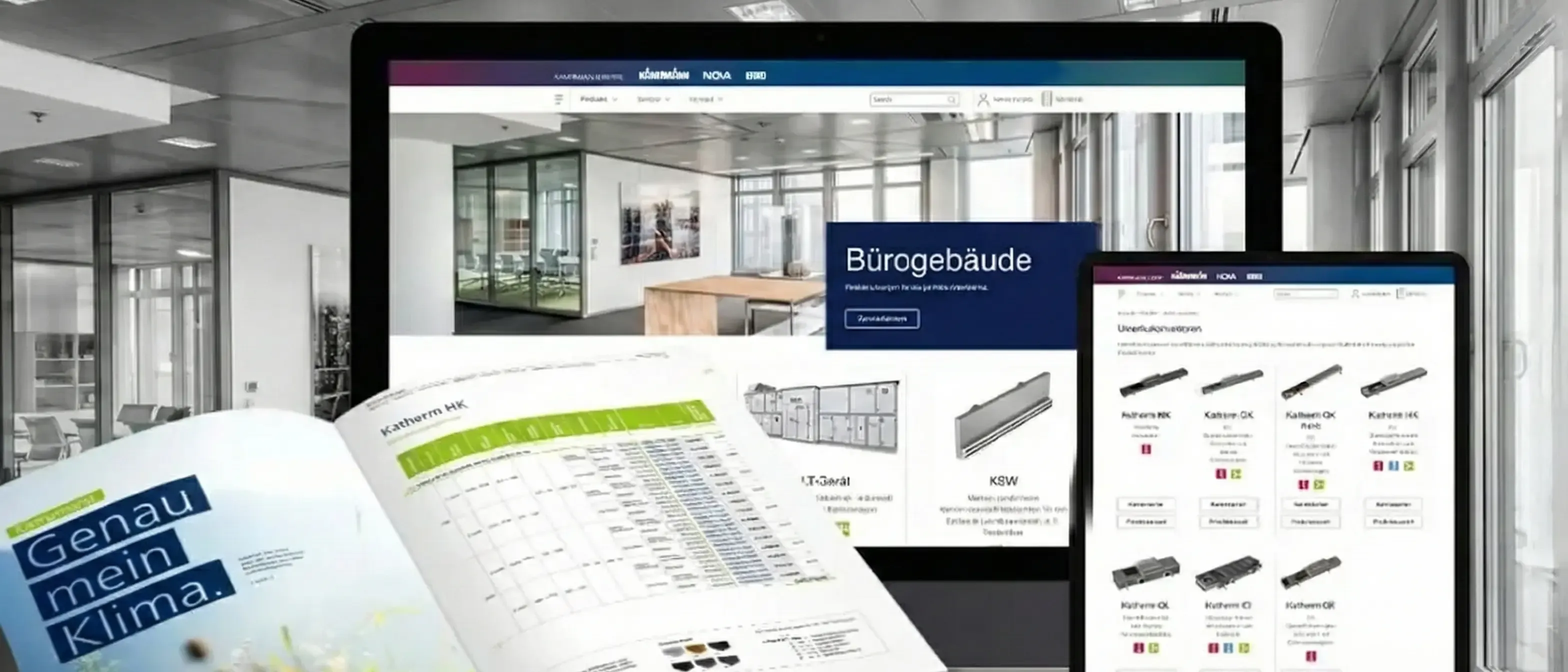 PIM, online and print for Kampmann