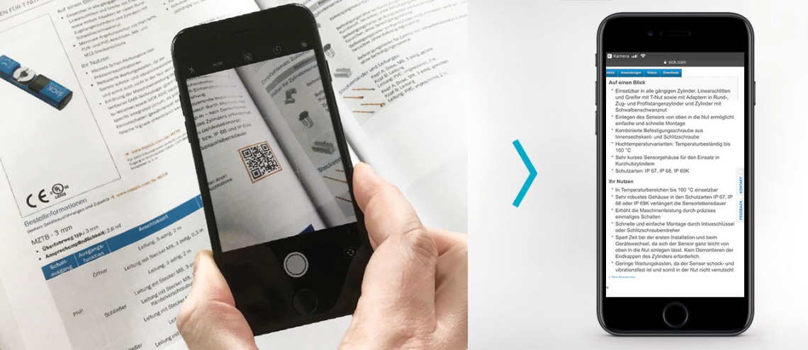 QR code management at SICK AG